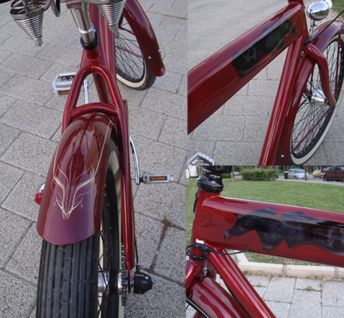 Bici Custom roja